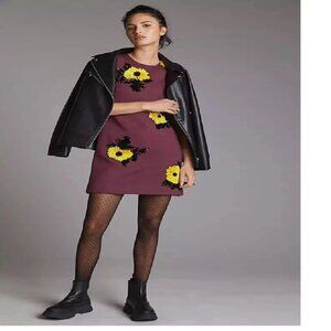 Anthropologie Sequined Shift Mini Dress Dhruv Kapoor Size S MSRP $240